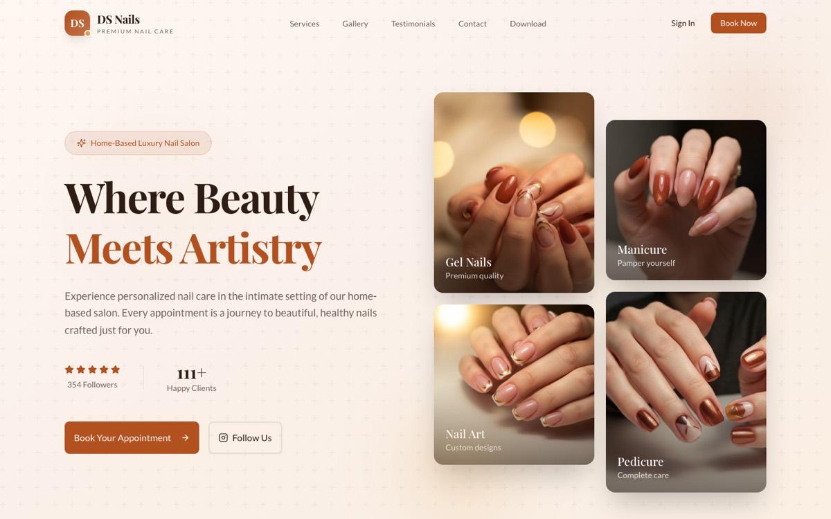 DS Nails — screenshot